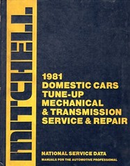 1981 Mitchell Domestic Cars Tune-Up Mechanical Transmission Svc Repair MN1128