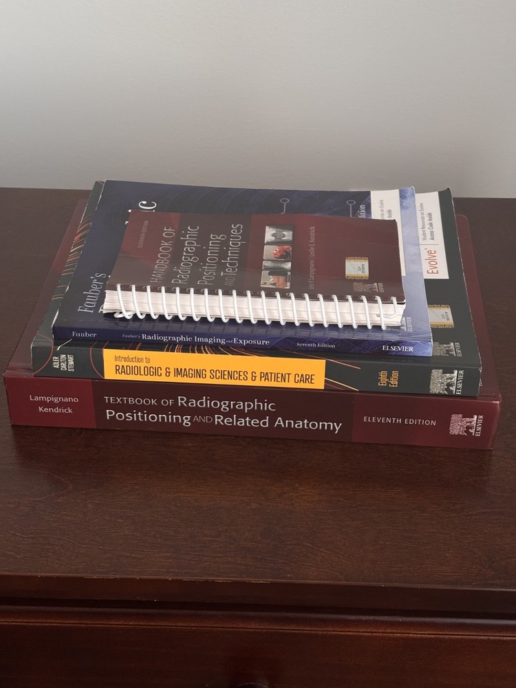 LOT used Radiologic Technologist tech x-ray textbooks handbook see description