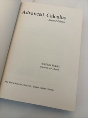 Advanced Calculus: An Introduction to Analysis by Watson Fulks-HC-1969 VG+