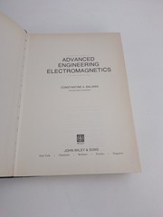 Engineering Electromagnetics by Constantine A. Balanis (1989, Hardcover)