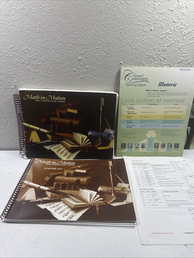 SET: Math in Motion: First Steps in Music Theory Workbook + Answer Key