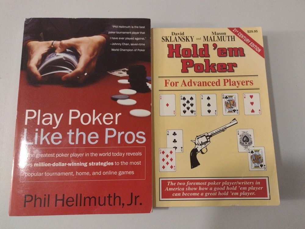 Hold ’em Poker For Advanced Players & Play Poker Like The Pros 2 Book Lot