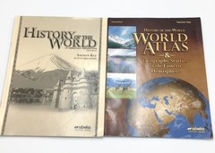 Abeka History of the World Christian Perspective Teacher Key Atlas Lot 5 Books