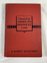 1945 Essentials Of American Business Law Second Edition By Rosenberg