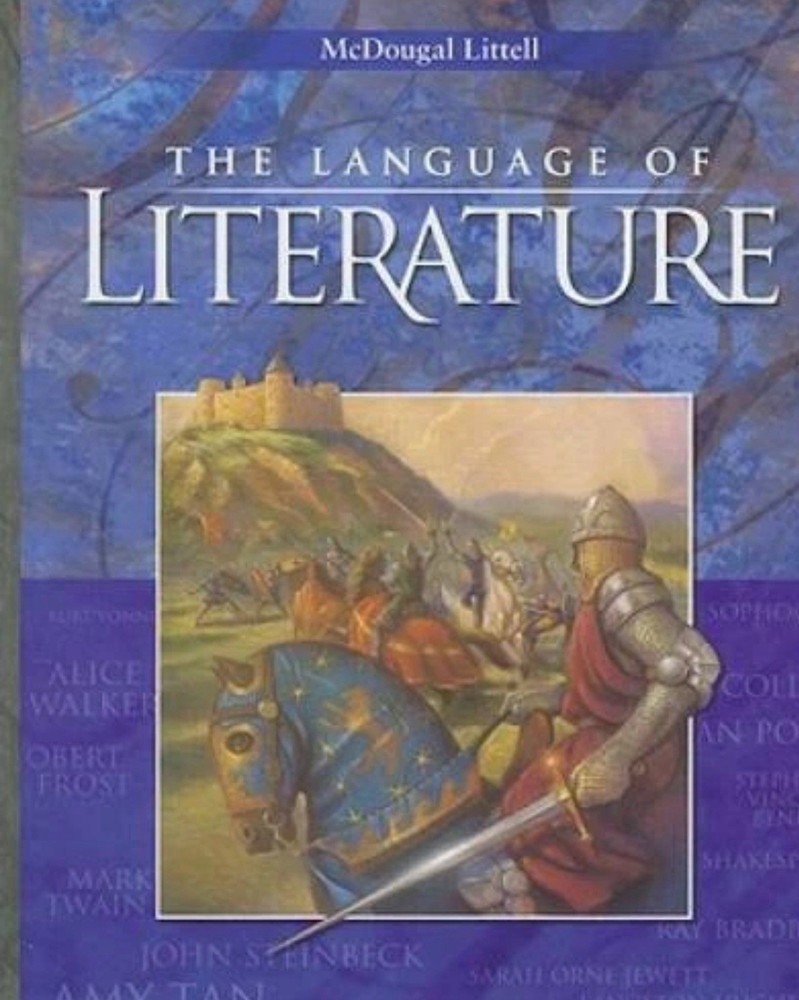 Language of Literature Student Edition English Textbook Blue Hardcover McDougal
