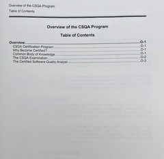 CSQA Certified Software Quality Analyst Study Guide by QAI Book