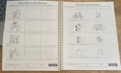 Vintage 2002 Supe Duper Educational Spiral Book Therapy Material 17 Fun Sheets
