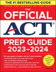 The Official ACT Prep Guide 2023-2024, (Book Online Course) By ACT – VERY GOOD