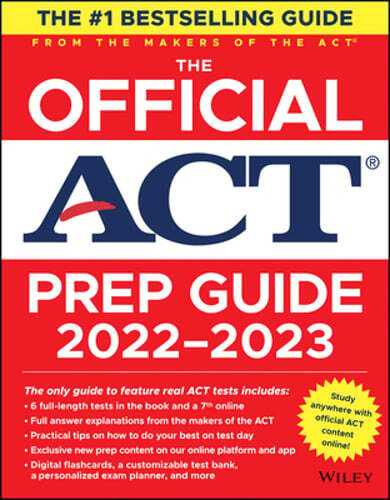 The Official ACT Prep Guide 2022-2023, (Book + Online Course) by ACT: Used
