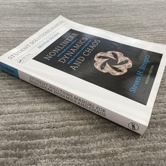 Solutions Manual Nonlinear Dynamics And Chaos 2nd Ed Dichter Strogatz Softcover