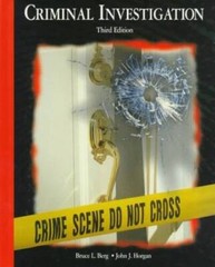 Criminal Investigation – Hardcover By Berg,Bruce – GOOD