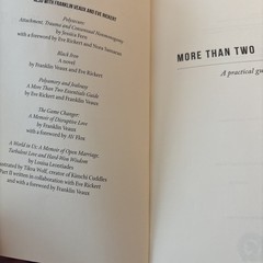 More Than Two: A Practical Guide to Ethical Polyamory by F. Beaux and E. Rickert