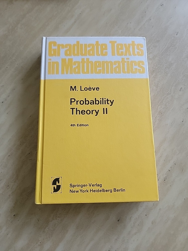 Probability Theory II, 4th Vol, 46, Random Variables Mathematics Springer 1978