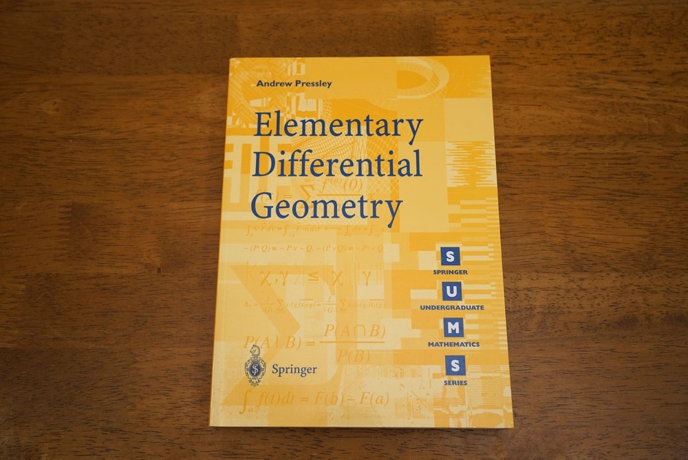 MATHS – Springer – Elementary Differential Geometry – Like New, light shelf-wear