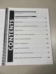 Karrass: Effective Negotiating Workbook and Discussion Guide