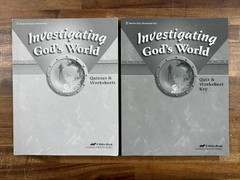 Abeka Science Investigating God’s World Gr 5 4th Ed SET (VG)