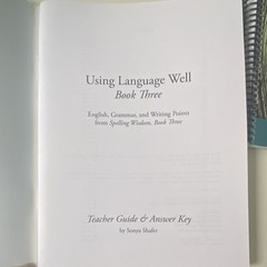 Using Language Well Book 3 Teacher Guide & Answer Key Spiral