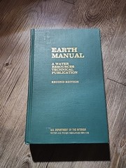 Earth Manual Awater Resources Technical Publication 2e 1980 Hardcover