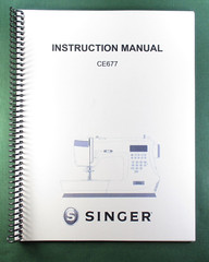 Singer CE677 Instruction Manual: 44 Pages & Protective Covers!