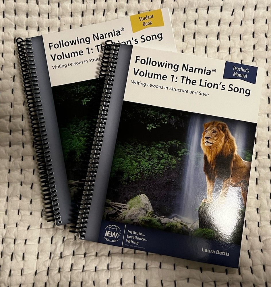 IEW Following Narnia Volume 1 Set Teacher’s Manual & Student Book NEW Unused