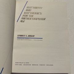 Electricity and Electronics for the Microcomputer Age 1987 Stanley Rosen