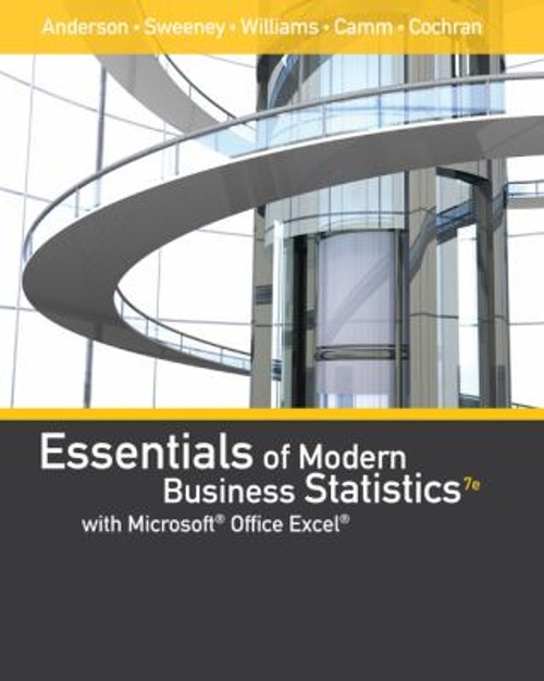 Essentials of Modern Business Statistics with MicrosoftÂOffice Ex