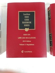Lexis Nexis Ohio Code Handbooks EPA 2014 Volumes 1 2 3 Set Book Lot Law
