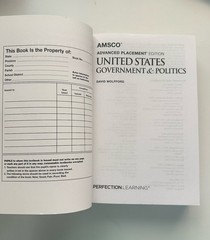 Perfection Learning AMSCO AP US Government & Politics Wolfford 2019 Paperback