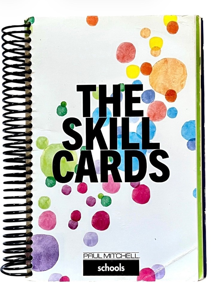 PAUL MITCHELL SCHOOLS ~ SKILL CARDS ~ Spiral Bound PB ~ Instruction Cosmetology