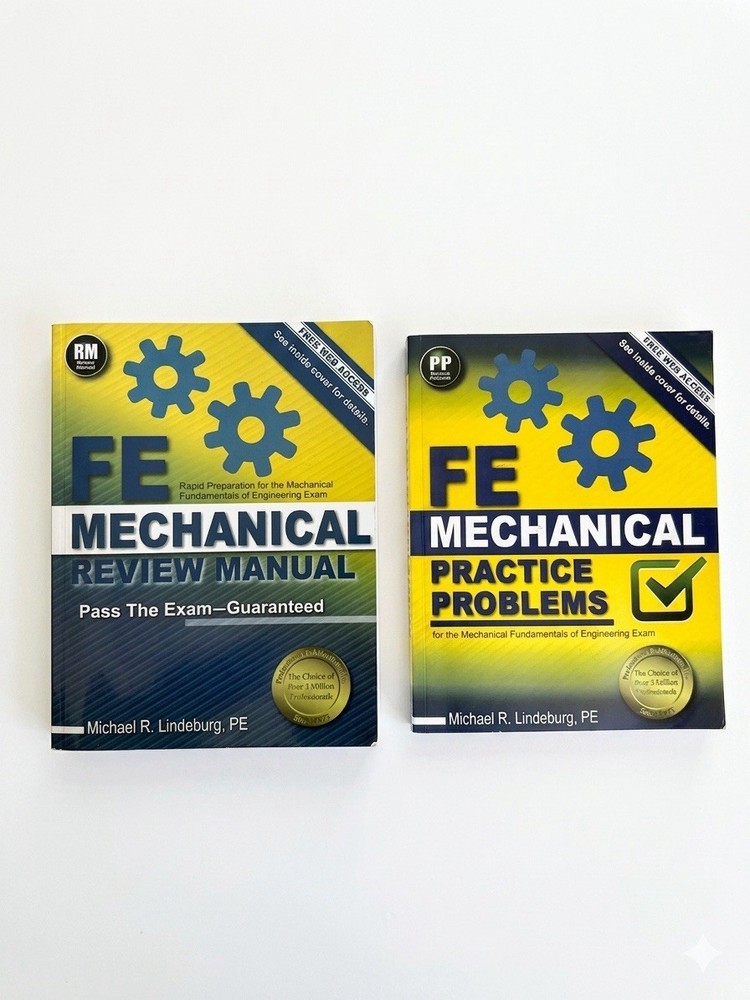 FE Mechanical Review Manual/Practice Problems Bundle/LOT Michael R. Lindeburg