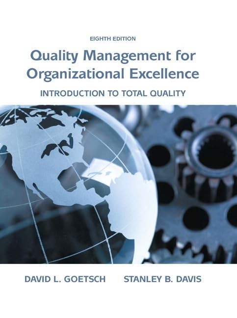Quality Management for Organizational Excellence by David Goetsch