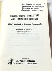 Understanding Transistors and Transistor Projects Allied Handbook 1970 Softcover