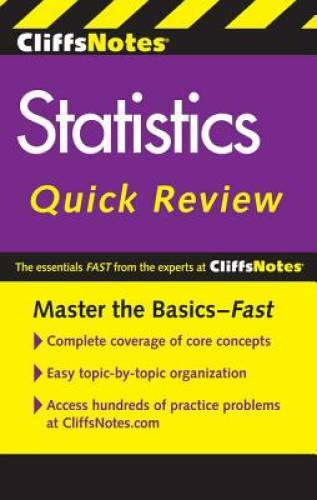CliffsNotes Statistics Quick Review, 2nd Edition (Cliffsquickreview) – GOOD