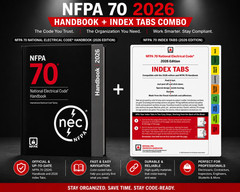 NFPA 70 Handbook 2026 + Index Tabs 2026 Combo Set | NEC Code Reference