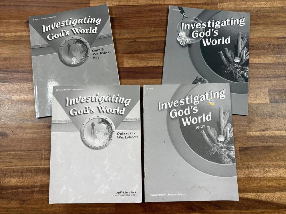Abeka Science Investigating God’s World Gr 5 4th Ed SET (VG)