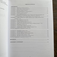 Essentials In Writing Level 7 Assessment Book And Answer Key Homeschool English