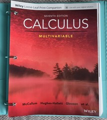 Calculus: Multivariable, Seventh Edition, Wiley Loose-Leaf Print with Binder