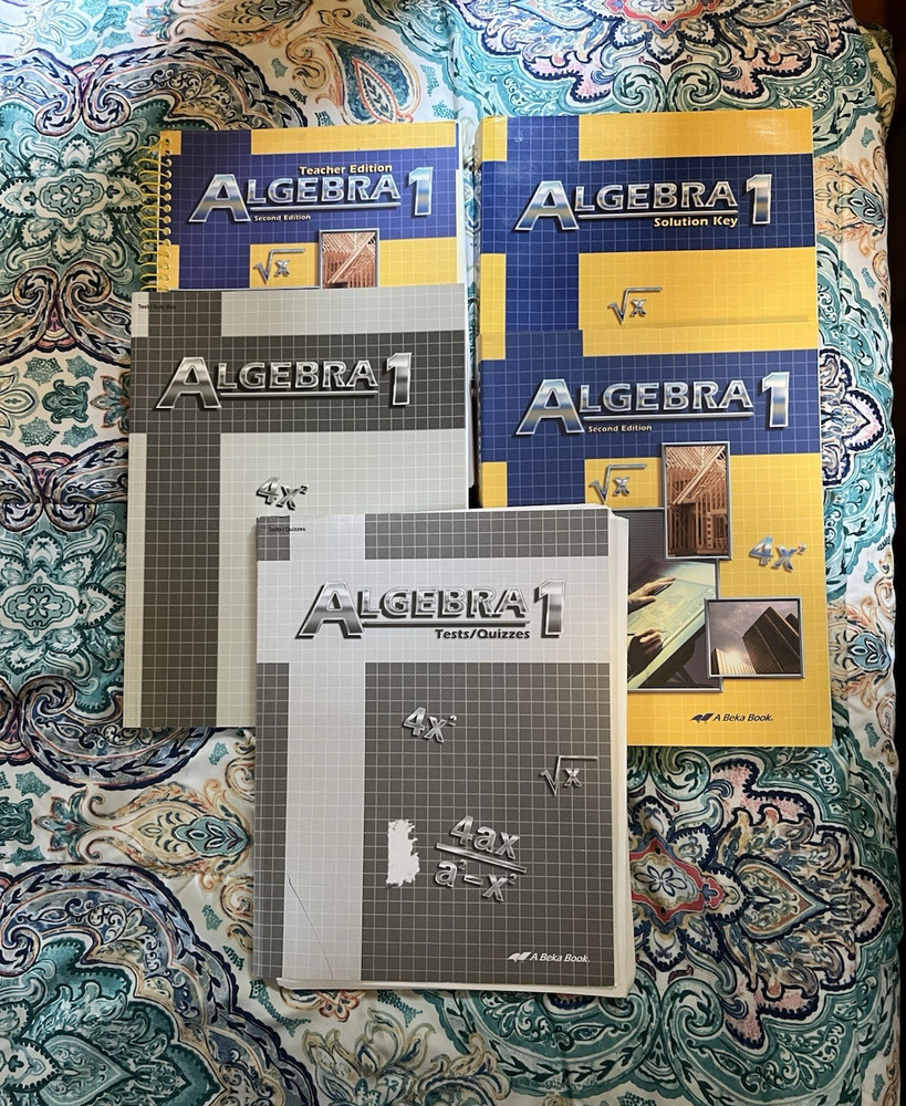 A Beka Book Algebra 1 2nd Ed Teacher’s Edition Paperback w/ Solution Key 2001