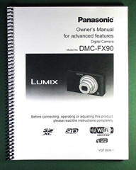 Panasonic DMC-FX90 Instruction Manual: w/ Protective Covers!