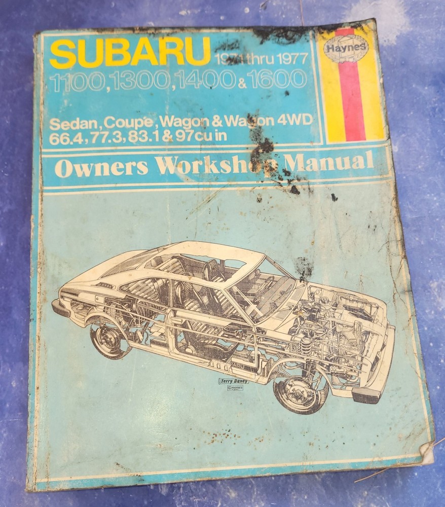 Haynes Workshop Manual SUBARU 1971 1979 All Models Book