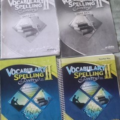 Abeka Vocabulary Spelling Poetry II Student Book Quizzes Quiz Key Teacher Key