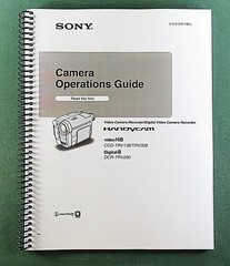 Sony CCD-TRV138 Instruction Manual: 112 Pages Coil Bound & Protective Covers!