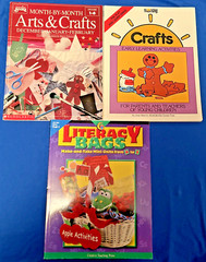 Lot of 3: Arts and Crafts for Dec – Feb, Crafts for Children, Literacy Creative