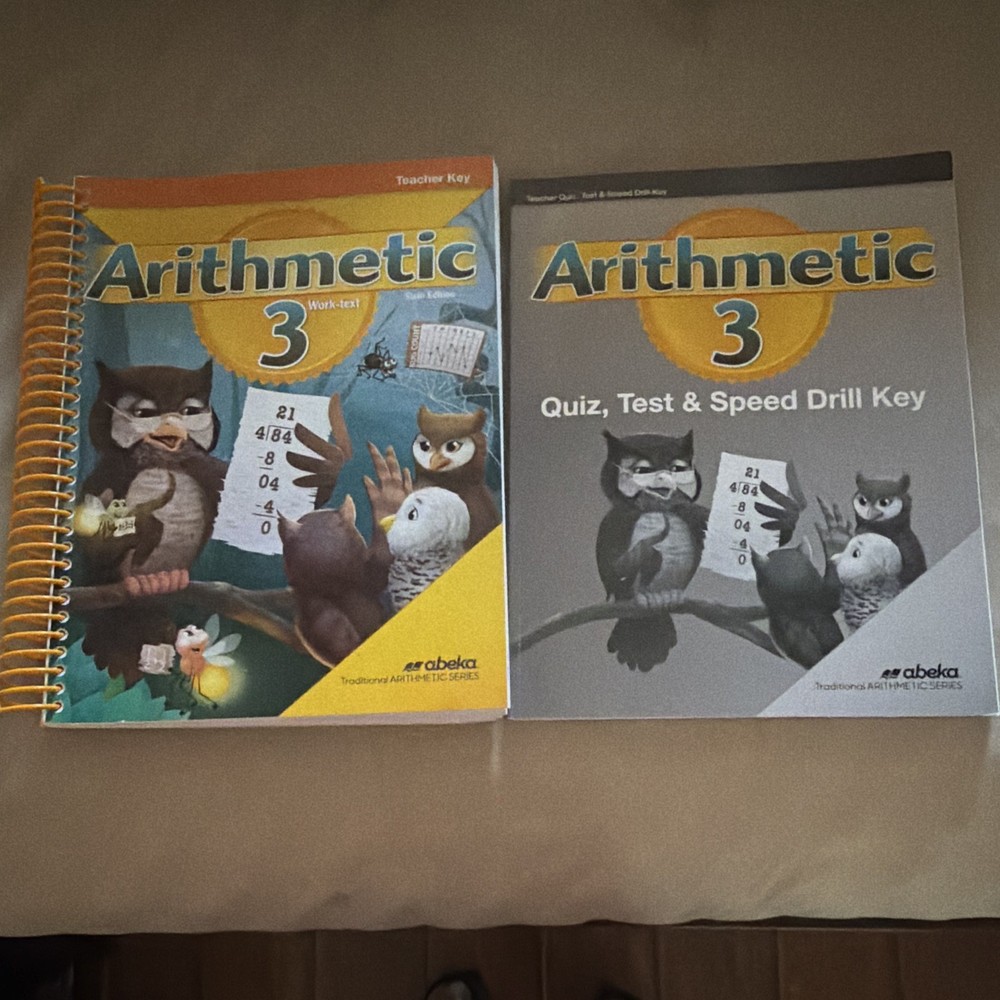 Abeka Arithmetic 3 Teacher Key + Quiz/Test/Speed Drill Key 6th edition newest