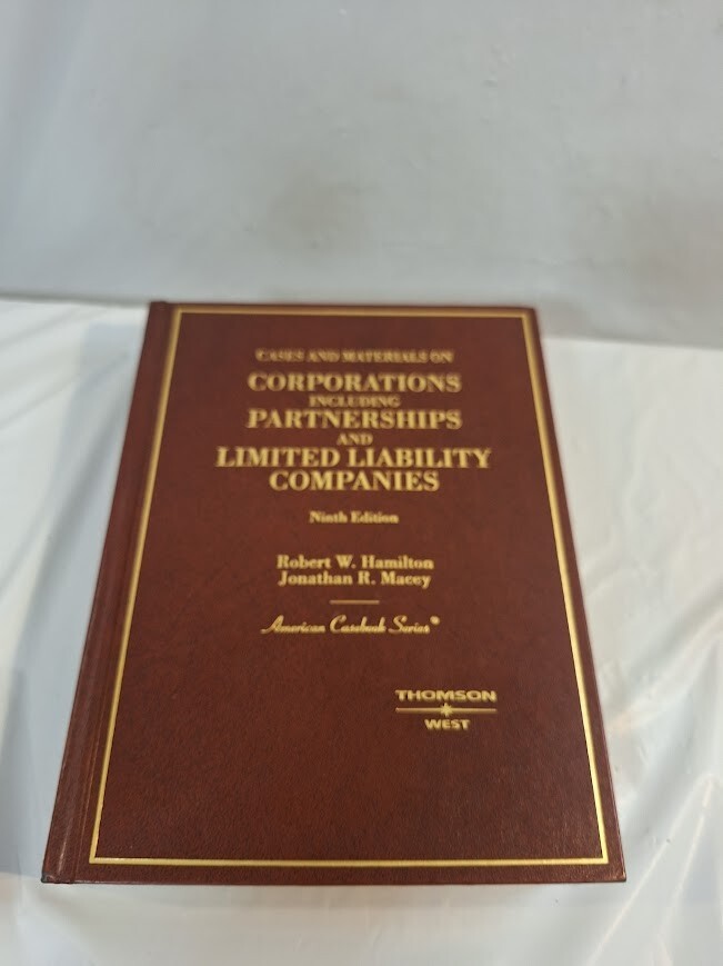 American Casebook Ser.: Cases and Materials on Corporations 2003