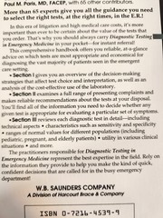 Diagnostic Testing in Emergency Medicine (Wolfson , Paris 1996) Softcover F/S