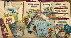 Abeka 1 First Grade Set Readers Workbooks History Science Health Art Like new.