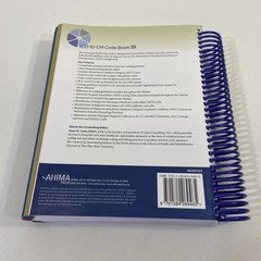 ICD-10-CM Code Book 2024 AHIMA Press Anne B Casto Spiralbound Unused Color Flags