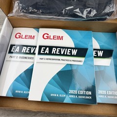 2020 GLEIM EA Enrolled Agent Review Course Part 1, 2 And 3 Book Set