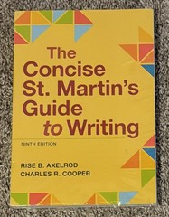 Concise St. Martin’s Guide to Writing by Rise Axelrod and Charles Cooper